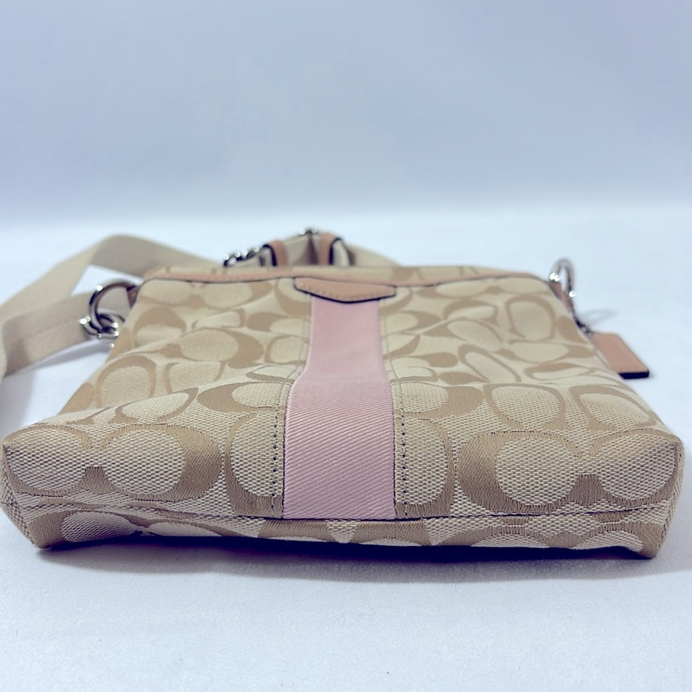 Coach Signature Stripe Crossbody Vintage Bag ** - Picture 2 of 11
